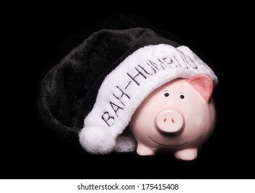 Bah Humbug Piggy Bank Cutout