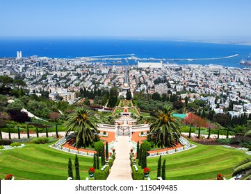 Bahai Gardens In Haifa Israel