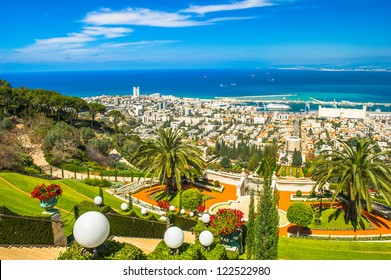 Bahai Gardens In Haifa, Israel