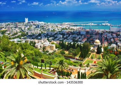 Bahai Gardens In Haifa Israel