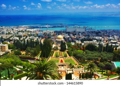 Bahai Gardens In Haifa Israel 