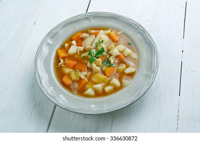 Bahamian Red Conch Chowder .Caribbean Cuisine