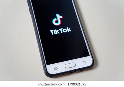 Bahia, Brazil. May 13, 2020. Tik Tok App On Smartphone Screen. Chinese Video-sharing Social Networking Service. Social Media.