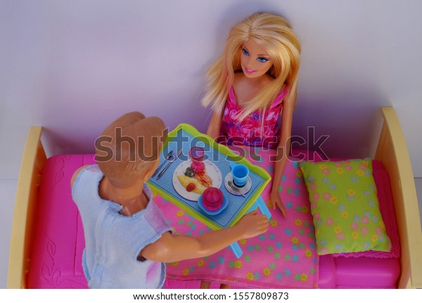 barbie in bed