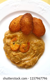 Bahia Food, Acarajé With Vatapá And Dry Shrimp