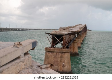 Bahia Honda Rail Bridge close up, Bahia Honda State Park, Florida Keys