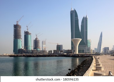 Bahrain Financial Harbour skyline in Manama, Middle East