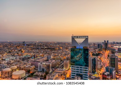 Bahrain ,Manama - Areal View Of Manama In March 11- 2015,Skyscrapers Along With The Domain Hotel