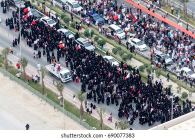 Bahrain Protests And Uprising In March 2011 During Arab Spring