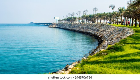 The Bahrain Saudi Causeway At The Distance During The Summer.