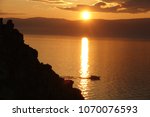 baikal lake in russia sunset