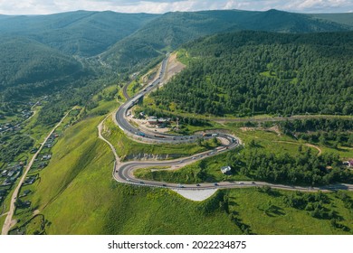 Baikal Serpentine Road Aerial View Natural Stock Photo Shutterstock