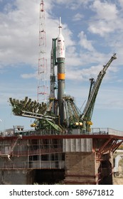 BAIKONUR, KAZAKHSTAN - 15 May 2012 Soyuz TMA-M Spacecraft Are Launched Aboard The Soyuz FG Rocket