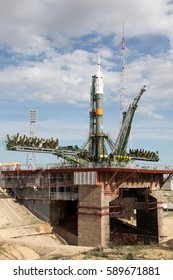 BAIKONUR, KAZAKHSTAN - 15 May 2012 Soyuz TMA-M Spacecraft Are Launched Aboard The Soyuz FG Rocket