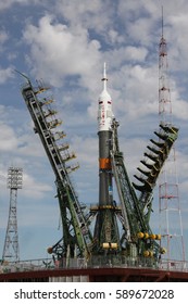 BAIKONUR, KAZAKHSTAN - 15 May 2012 Soyuz TMA-M Spacecraft Are Launched Aboard The Soyuz FG Rocket