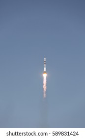 BAIKONUR, KAZAKHSTAN - 22 July 2012 Launch Of A Soyuz FG Rocket