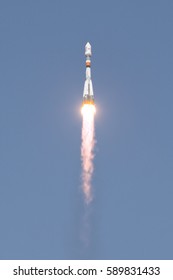 BAIKONUR, KAZAKHSTAN - 22 July 2012 Launch Of A Soyuz FG Rocket