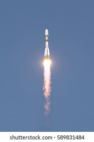 BAIKONUR, KAZAKHSTAN - 22 July 2012 Launch Of A Soyuz FG Rocket