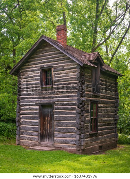 Bailly Homestead Log Cabins Indiana Dunes Stock Photo Edit Now