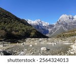 The Baishui River is a short tributary of the Yangtze River in Lijiang, Yunnan Province, China. The river has its source on the eastern flanks of Jade Dragon Snow Mountain 