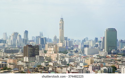 Baiyoke Sky Tower And Cityscape In Bangkok, Thailand