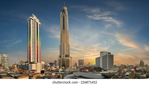 Baiyoke Tower  is an 85-storey, 304 m (997 ft) skyscraper hotel at 222 Ratchaprarop Road in the Ratchathewi district of Bangkok, Thailand.