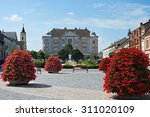 Baja city center. Baja is a city in southern Hungary. Famous tourist destintion.