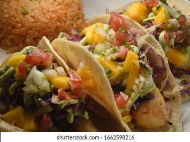 Baja Fish Tacos Shown Horizontal