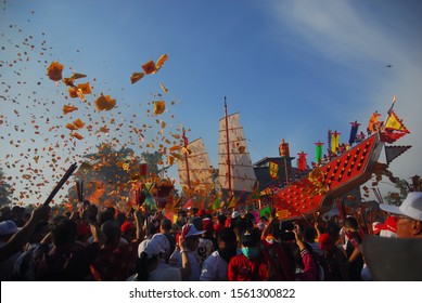 Bakar Tongkang Ritual At Bagan Siapi-api, Riau. June 19, 2019