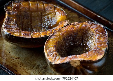 Baked Acorn Squash With Brown Sugar Glaze