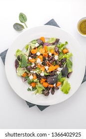 Baked Beet And Carrot Salad With Cheese 