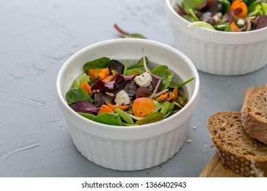 Baked Beet And Carrot Salad With Cheese 