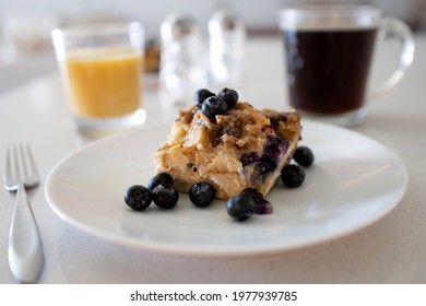 Baked Blueberry French Toast Casserole 