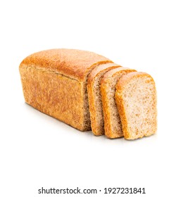 Baked bread sliced. Isolated on white background. - Shutterstock ID 1927231841