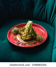 Baked Broccoli Side Dish On A Plate