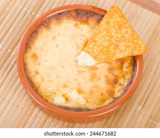 Baked Cheese - Melted Cheese Dip Served With Tortilla Chips.