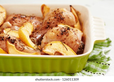 Baked Chicken With Quince