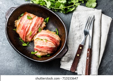 Baked Chicken Wrapped In Bacon