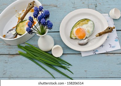 Baked Egg In Avocado