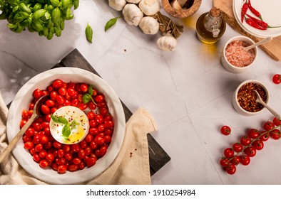 Baked Feta Pasta Ingredients For Dinner 