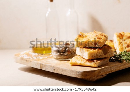 Similar – Traditional Italian focaccia bread