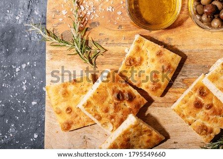 Similar – Traditional Italian focaccia bread