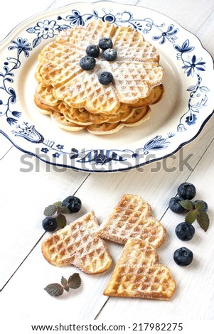 breakfast waffles Food