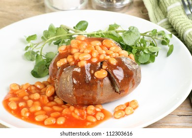 Baked Jacket Potato With Baked Beans