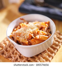 Baked Penne And Mozzarella Cheese