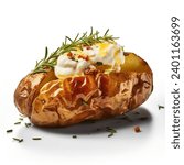 Baked Potato Rosmary, Gebackene Kartoffel mit Rosmarin
