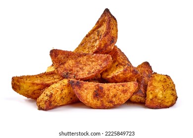 Baked Potato Wedges, isolated on white background - Powered by Shutterstock