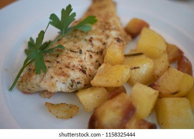 Baked Redfish With Potatoes