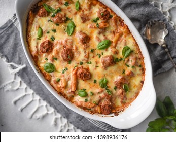 Baked Sausage Ziti Pasta Bake