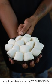 Baked Smores. Baked Marshmallows On Mashed Sweet Potatoes